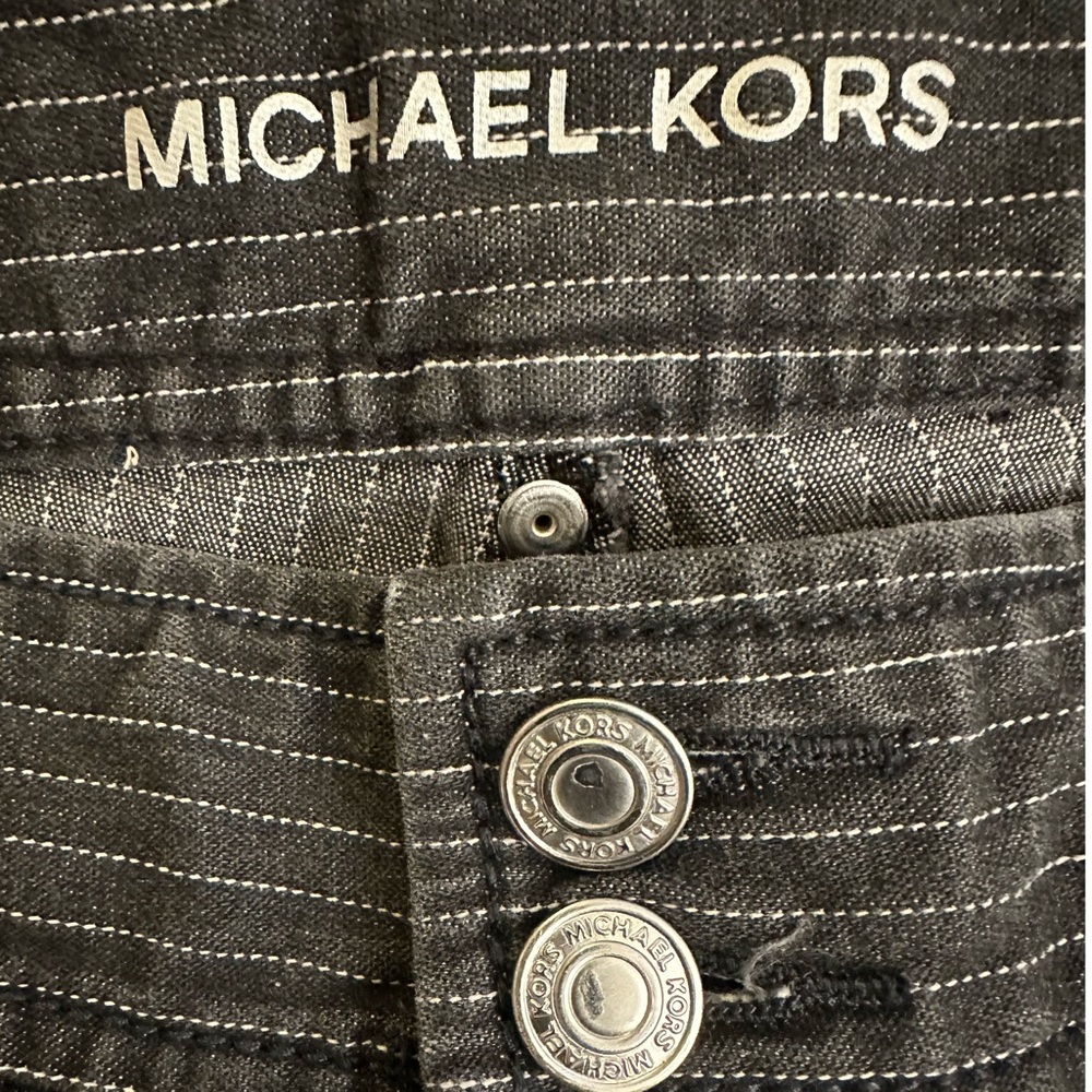 Michael Kors 🌟Petite Black Jeans Strpes Women SZ 8P - Picture 7 of 8